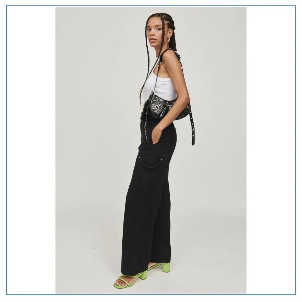 Urban Expressions Black Crossbody Vegan Leather Crocodile Print NWT Bellatrix